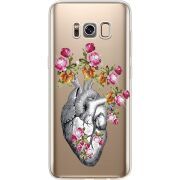 Чехол со стразами Samsung G950 Galaxy S8 Heart