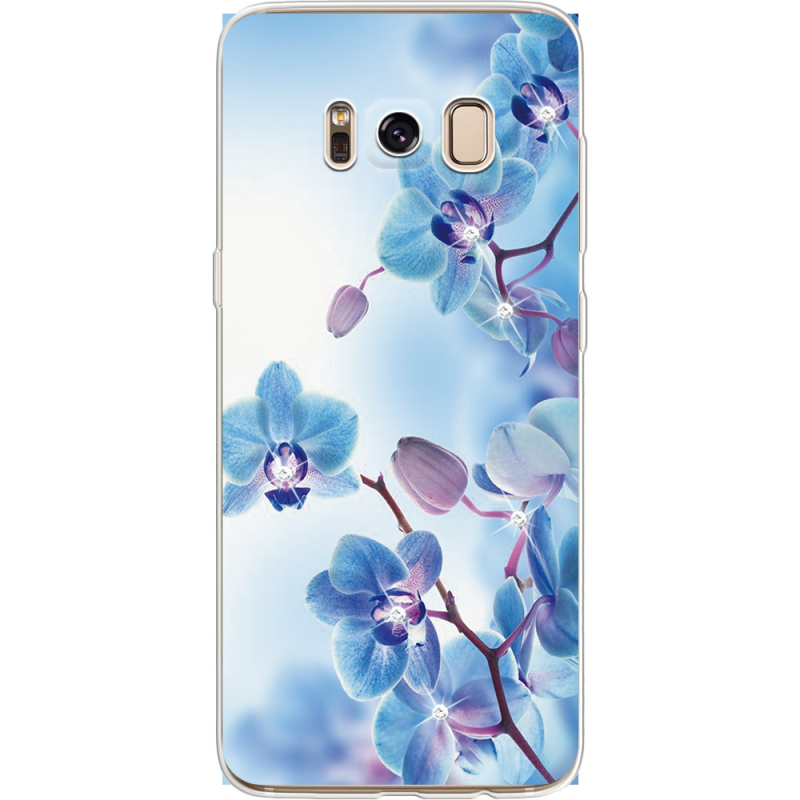 Чехол со стразами Samsung G950 Galaxy S8 Orchids