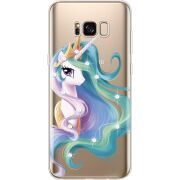Чехол со стразами Samsung G955 Galaxy S8 Plus Unicorn Queen