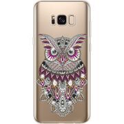 Чехол со стразами Samsung G955 Galaxy S8 Plus Owl