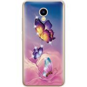 Чехол со стразами Meizu M5C Butterflies