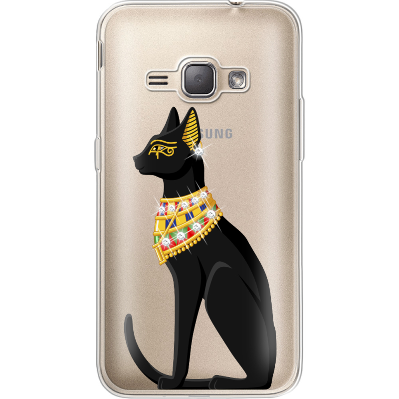 Чехол со стразами Samsung J120H Galaxy J1 2016 Egipet Cat