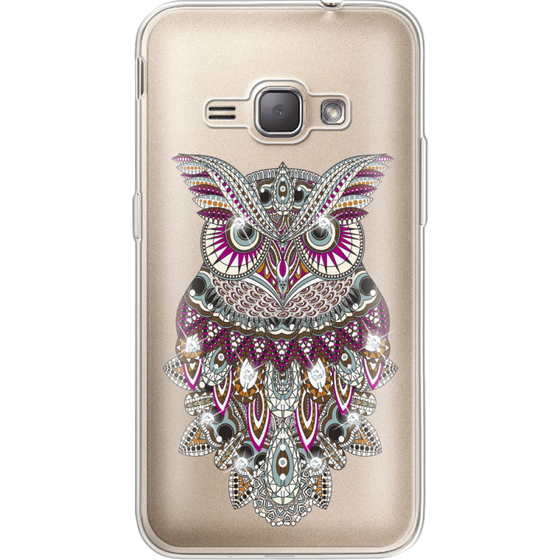Чехол со стразами Samsung J120H Galaxy J1 2016 Owl