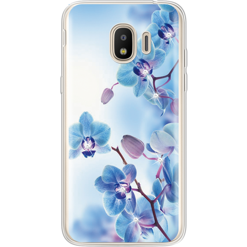 Чехол со стразами Samsung J250 Galaxy J2 (2018) Orchids