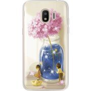 Чехол со стразами Samsung J250 Galaxy J2 (2018) Little Boy and Girl