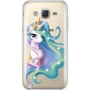 Чехол со стразами Samsung J500H Galaxy J5 Unicorn Queen