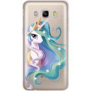 Чехол со стразами Samsung J710 Galaxy J7 2016 Unicorn Queen