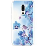 Чехол со стразами Meizu 16th Orchids