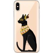 Чехол со стразами Apple iPhone XS Max Egipet Cat