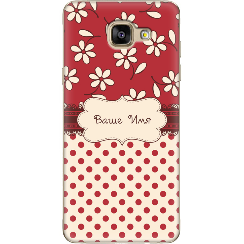Чехол Uprint Samsung A710 Galaxy A7 2016 Именной Polka Dots
