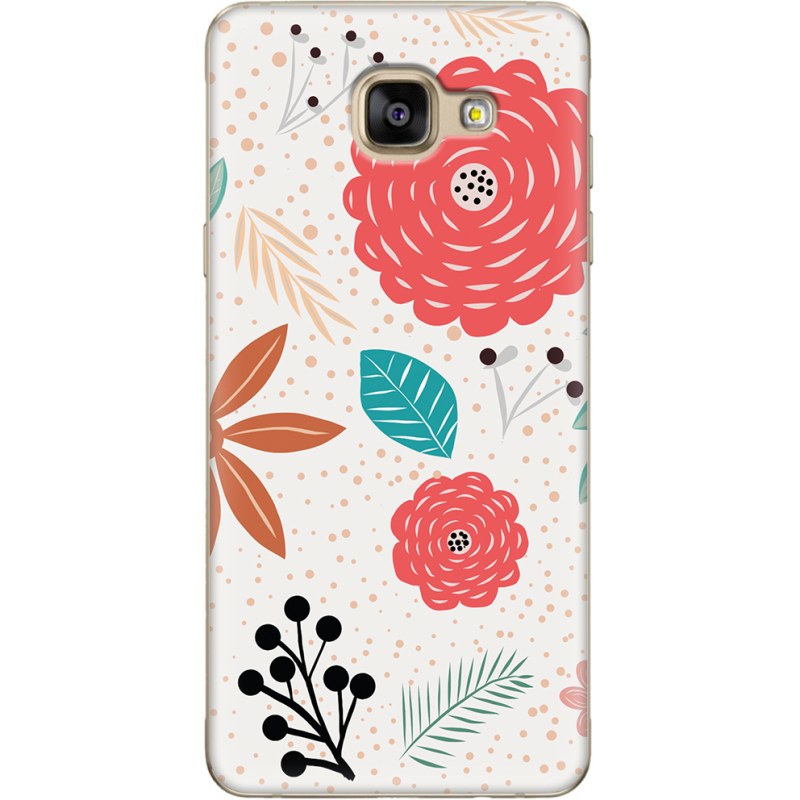 Чехол Uprint Samsung A710 Galaxy A7 2016 Line Flowers
