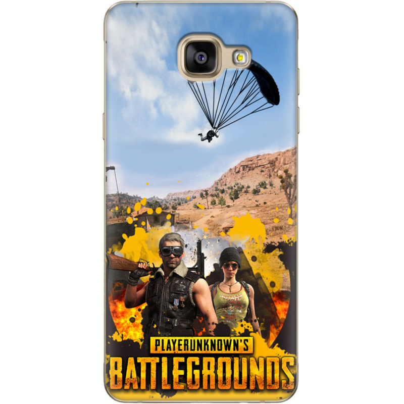 Чехол Uprint Samsung A710 Galaxy A7 2016 Pubg parachute