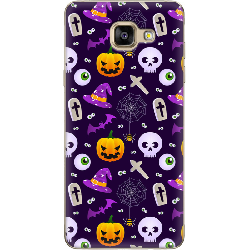 Чехол Uprint Samsung A710 Galaxy A7 2016 Halloween Purple Mood