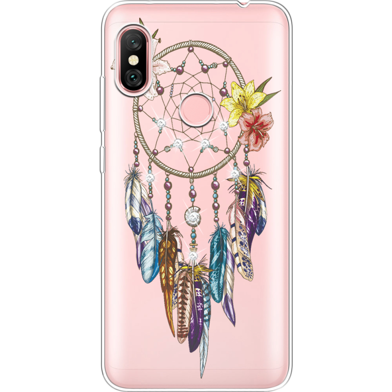 Чехол со стразами Xiaomi Redmi Note 6 Pro Dreamcatcher