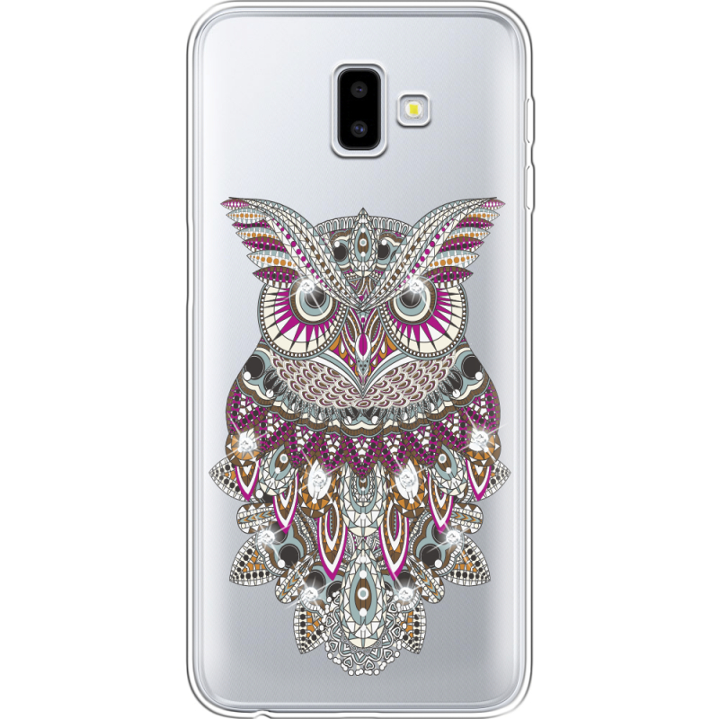 Чехол со стразами Samsung J610 Galaxy J6 Plus 2018 Owl