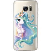 Чехол со стразами Samsung G930 Galaxy S7 Unicorn Queen