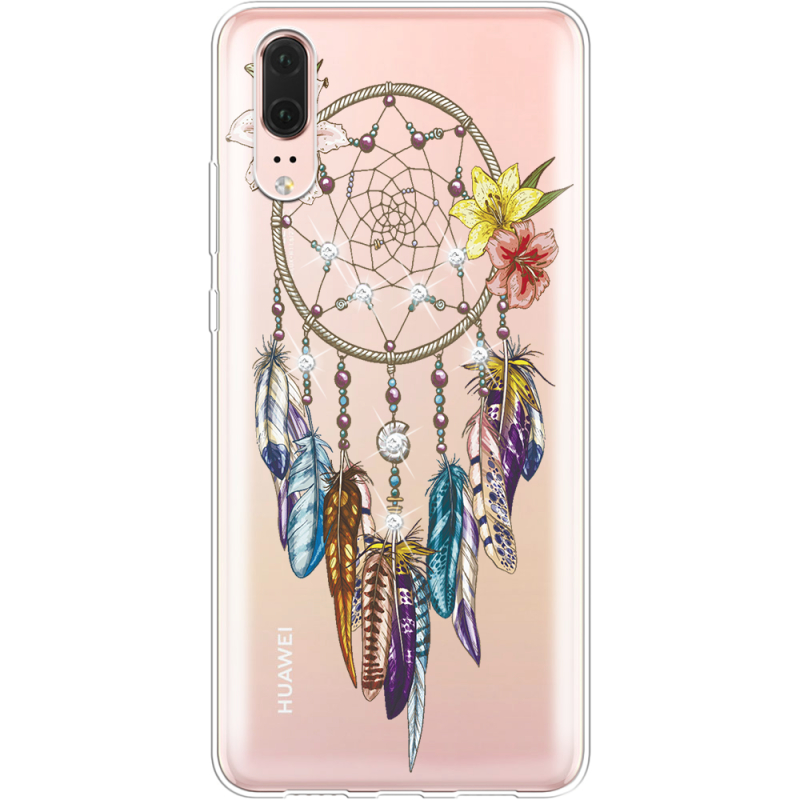 Чехол со стразами Huawei P20 Dreamcatcher