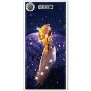 Чехол со стразами Sony Xperia XZ1 G8342 Girl with Umbrella