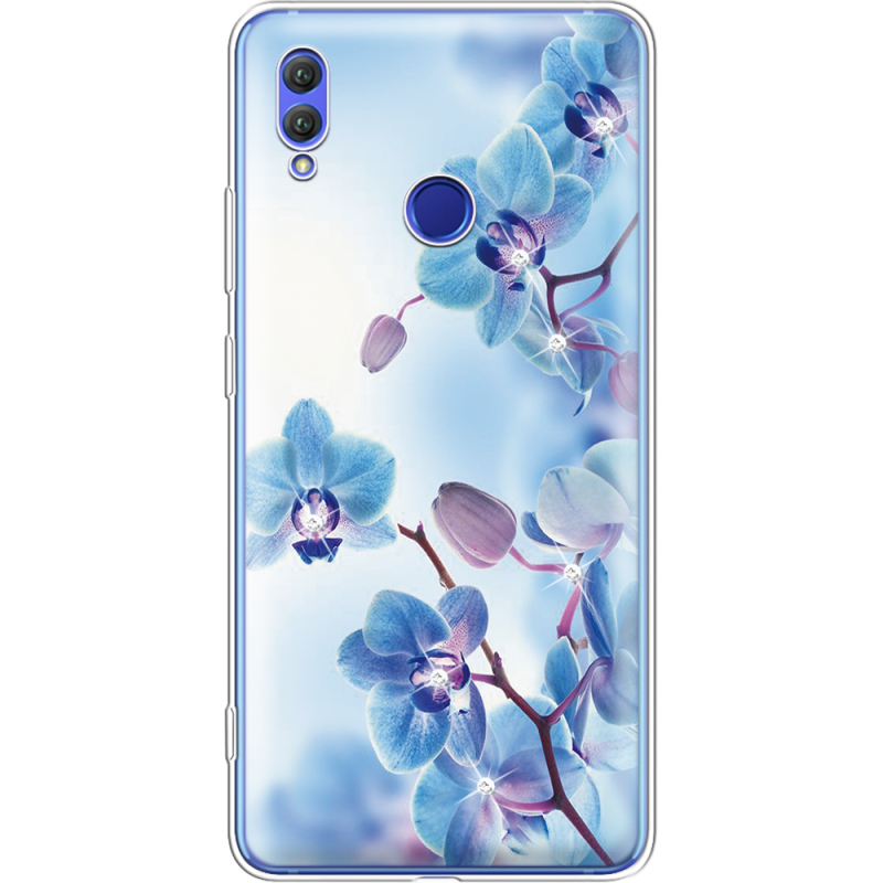 Чехол со стразами Honor Note 10 Orchids