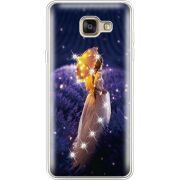 Чехол со стразами Samsung A710 Galaxy A7 2016 Girl with Umbrella