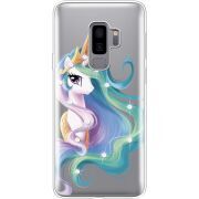 Чехол со стразами Samsung G965 Galaxy S9 Plus Unicorn Queen