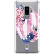 Чехол со стразами Samsung G965 Galaxy S9 Plus Pink Air Baloon