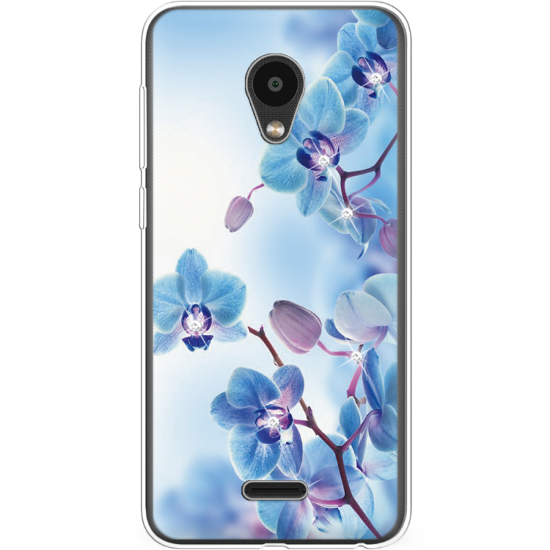 Чехол со стразами Meizu C9 Orchids
