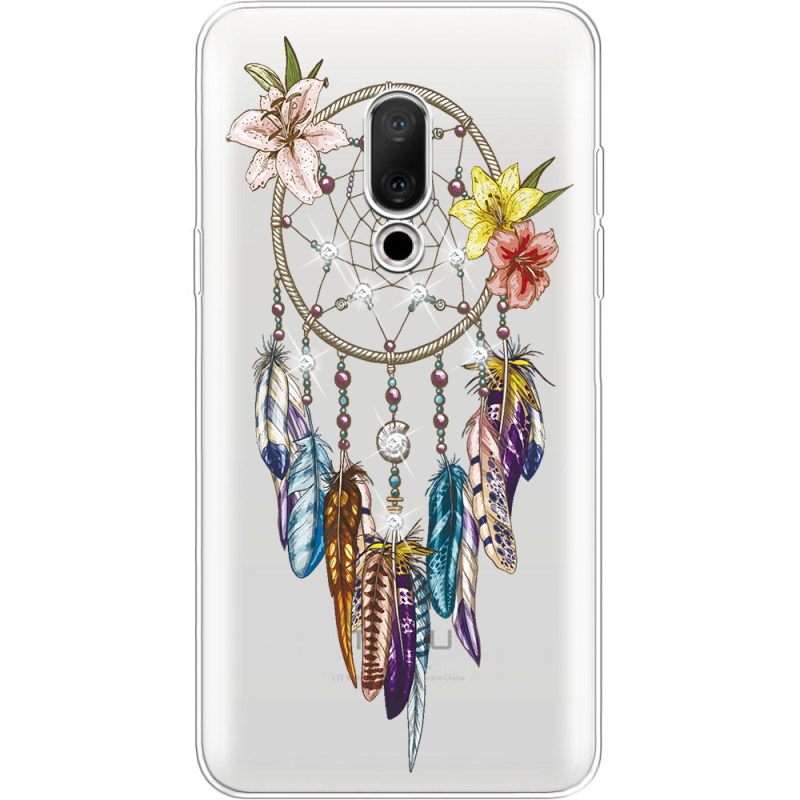 Чехол со стразами Meizu 15 Dreamcatcher