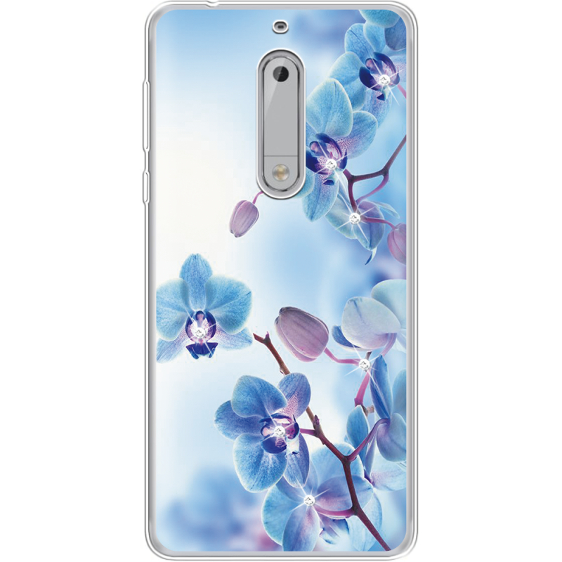 Чехол со стразами Nokia 5 Orchids