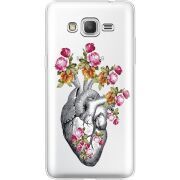 Чехол со стразами Samsung G530 /G531 Galaxy Grand Prime Heart