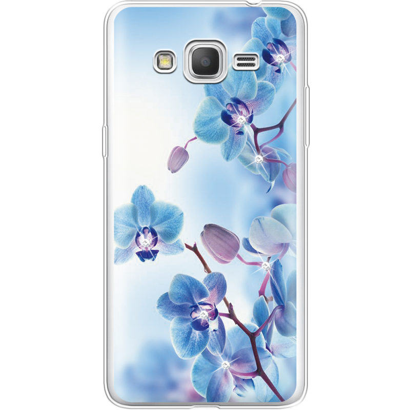 Чехол со стразами Samsung G530 /G531 Galaxy Grand Prime Orchids
