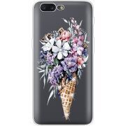 Чехол со стразами OnePlus 5 Ice Cream Flowers