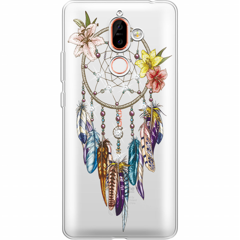 Чехол со стразами Nokia 7 Plus Dreamcatcher