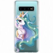 Чехол со стразами Samsung G973 Galaxy S10 Unicorn Queen