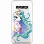 Чехол со стразами Samsung G975 Galaxy S10 Plus Unicorn Queen