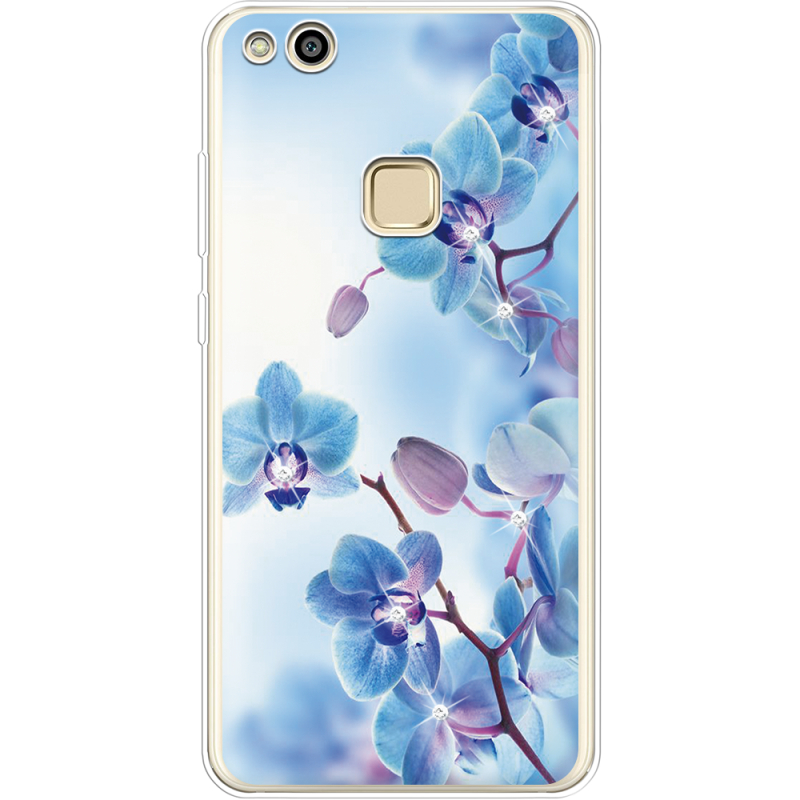 Чехол со стразами Huawei P10 Lite Orchids