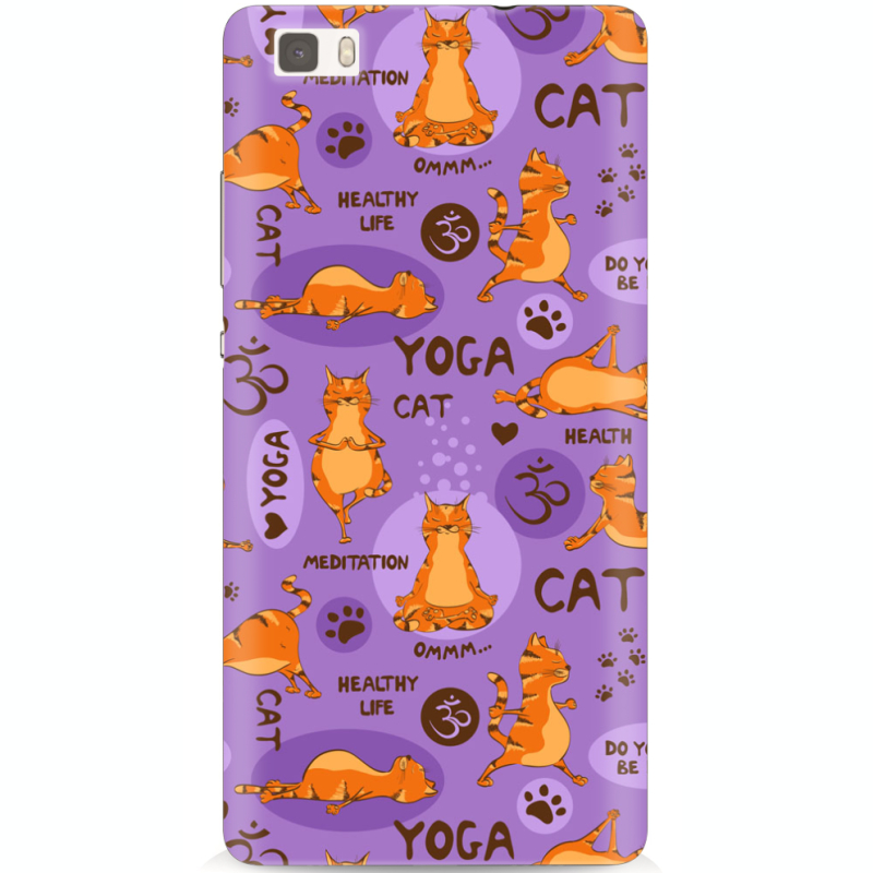 Чехол Uprint Huawei Ascend P8 Lite Yoga Cat