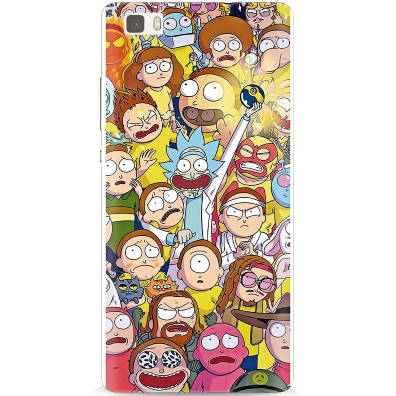 Чехол Uprint Huawei Ascend P8 Lite Rick and Morty