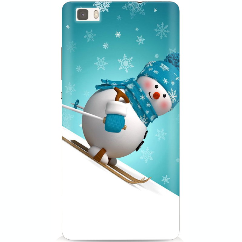 Чехол Uprint Huawei Ascend P8 Lite Skier Snowman
