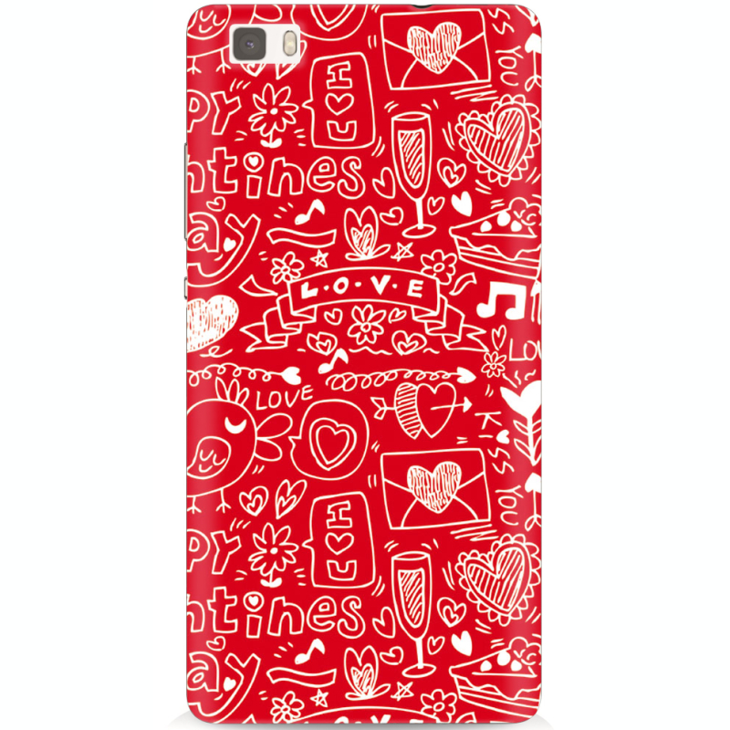 Чехол Uprint Huawei Ascend P8 Lite Happy Valentines