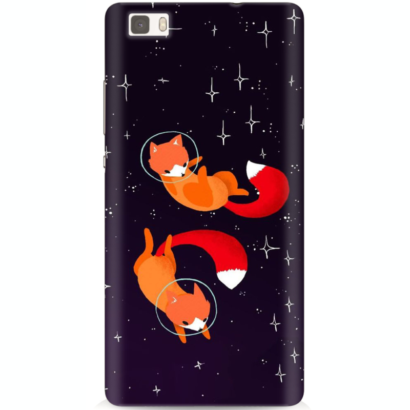 Чехол Uprint Huawei Ascend P8 Lite Fox-Astronauts