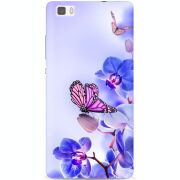Чехол Uprint Huawei Ascend P8 Lite Orchids and Butterflies