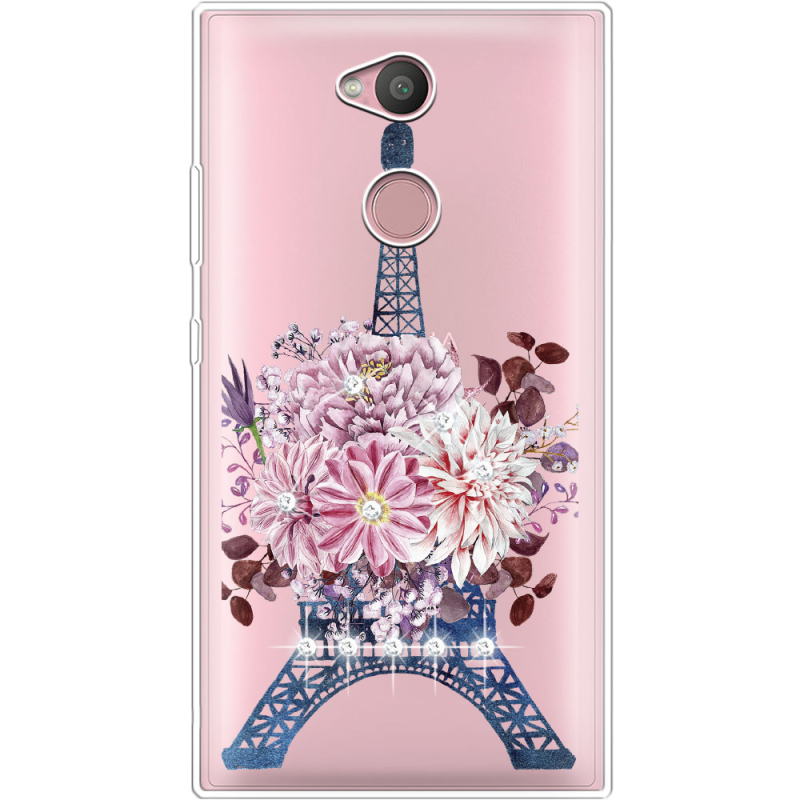 Чехол со стразами Sony Xperia L2 H4311  Eiffel Tower