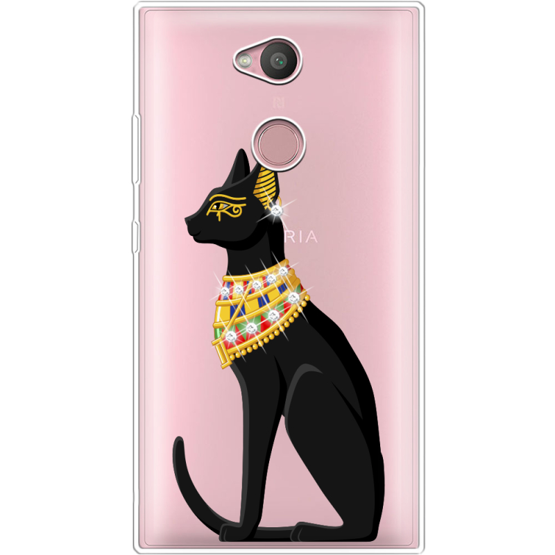 Чехол со стразами Sony Xperia L2 H4311  Egipet Cat