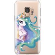 Чехол со стразами Samsung G960 Galaxy S9 Unicorn Queen