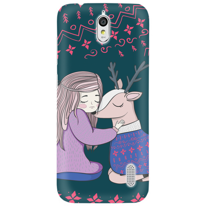 Чехол Uprint Huawei Ascend Y625 Girl and deer