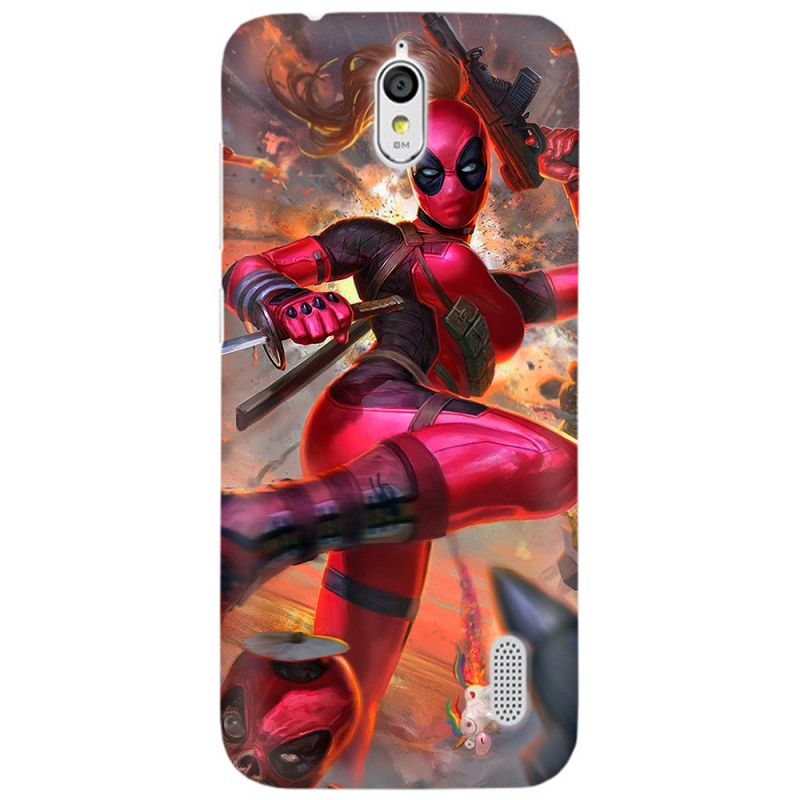 Чехол Uprint Huawei Ascend Y625 Woman Deadpool