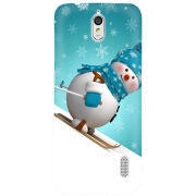 Чехол Uprint Huawei Ascend Y625 Skier Snowman