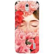 Чехол Uprint Huawei Ascend Y625 Girl in Flowers