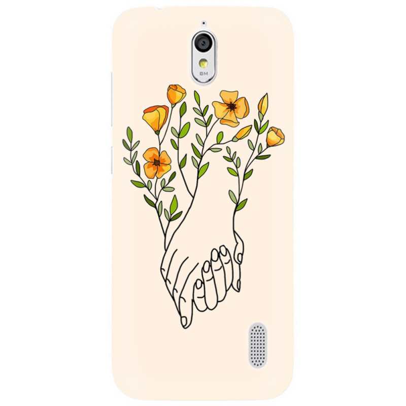 Чехол Uprint Huawei Ascend Y625 Flower Hands